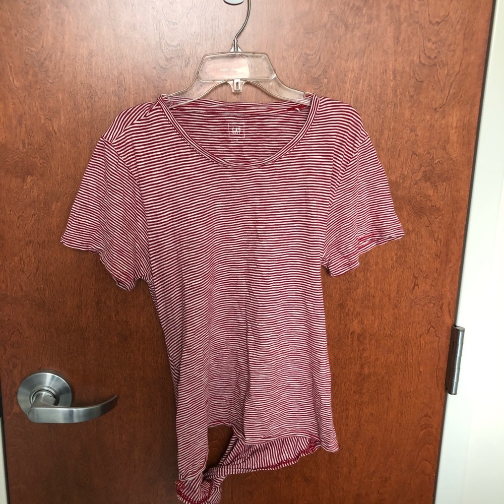 Jersey T-shirt with tie in the back